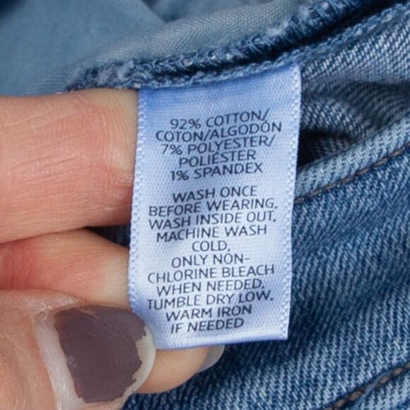 Ann Taylor Loft Curvy Cuffed Crop Jeans Sz 26/2T - Picture 7 of 7